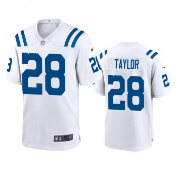 Men's Indianapolis Colts Jonathan Taylor White 2020 NFL Draft Game Jersey