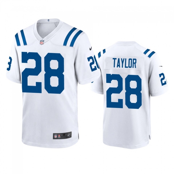 Men's Indianapolis Colts Jonathan Taylor White 2020 NFL Draft Game Jersey