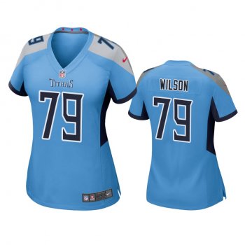 Women's Tennessee Titans Isaiah Wilson Light Blue 2020 NFL Draft Game Jersey