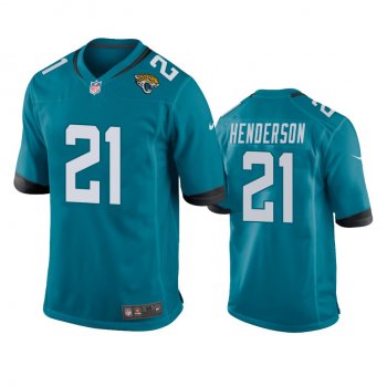 Men's Jacksonville Jaguars C.J. Henderson Teal 2020 NFL Draft Game Jersey