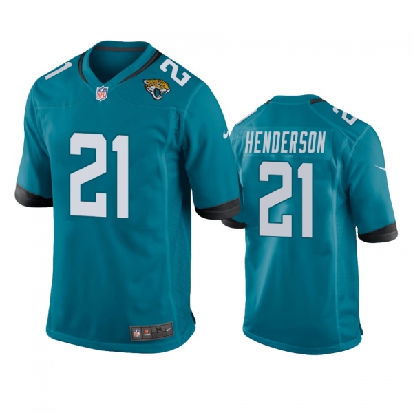 Men's Jacksonville Jaguars C.J. Henderson Teal 2020 NFL Draft Game Jersey