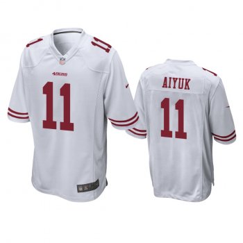 Men's San Francisco 49ers Brandon Aiyuk White 2020 NFL Draft Game Jersey