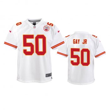 Youth Kansas City Chiefs Willie Gay Jr. White 2020 NFL Draft Game Jersey