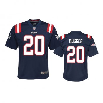 Youth New England Patriots Kyle Dugger Navy 2020 NFL Draft Game Jersey