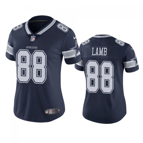 Women's Dallas Cowboys CeeDee Lamb Navy 2020 NFL Draft Vapor Limited Jersey