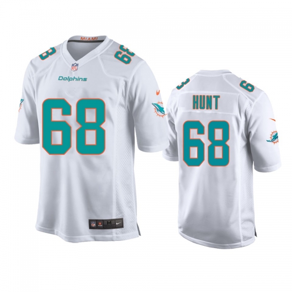 Youth Miami Dolphins Robert Hunt White 2020 NFL Draft Game Jersey