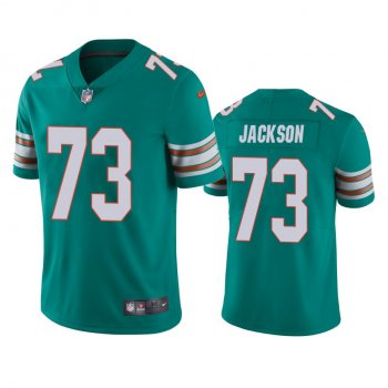 Men's Miami Dolphins Austin Jackson Aqua 2020 NFL Draft Alternate Vapor Limited Jersey