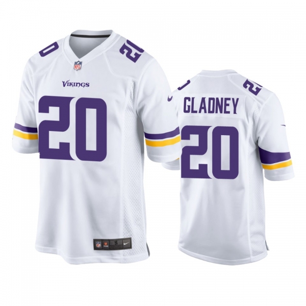 Men's Minnesota Vikings Jeff Gladney White 2020 NFL Draft Game Jersey