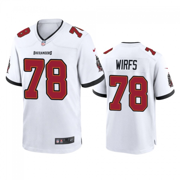 Men's Tampa Bay Buccaneers Tristan Wirfs White 2020 NFL Draft Game Jersey