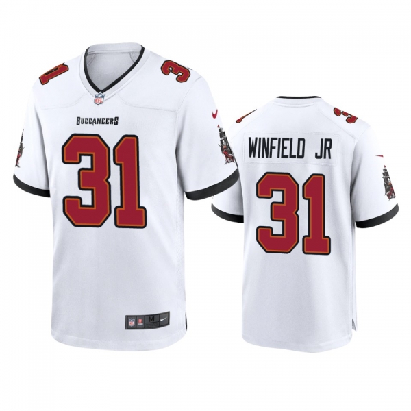 Men's Tampa Bay Buccaneers Antoine Winfield Jr. White 2020 NFL Draft Game Jersey