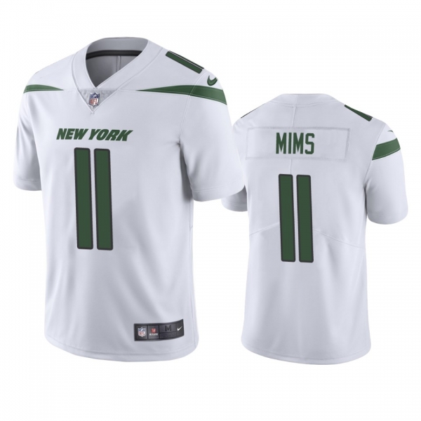 Men's New York Jets Denzel Mims White 2020 NFL Draft Vapor Limited Jersey