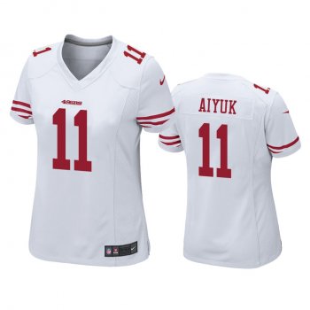 Women's San Francisco 49ers Brandon Aiyuk White 2020 NFL Draft Game Jersey