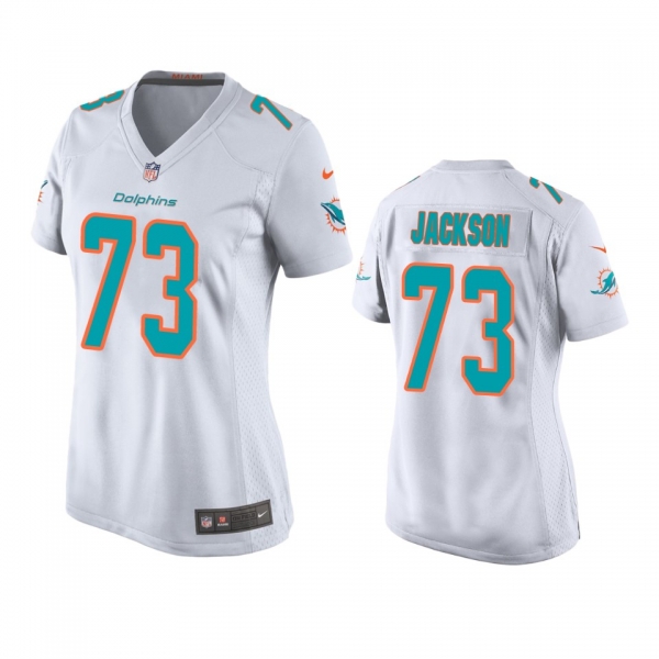 Women's Miami Dolphins Austin Jackson White 2020 NFL Draft Game Jersey