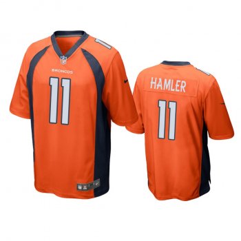 Men's Denver Broncos K.J. Hamler Orange 2020 NFL Draft Game Jersey