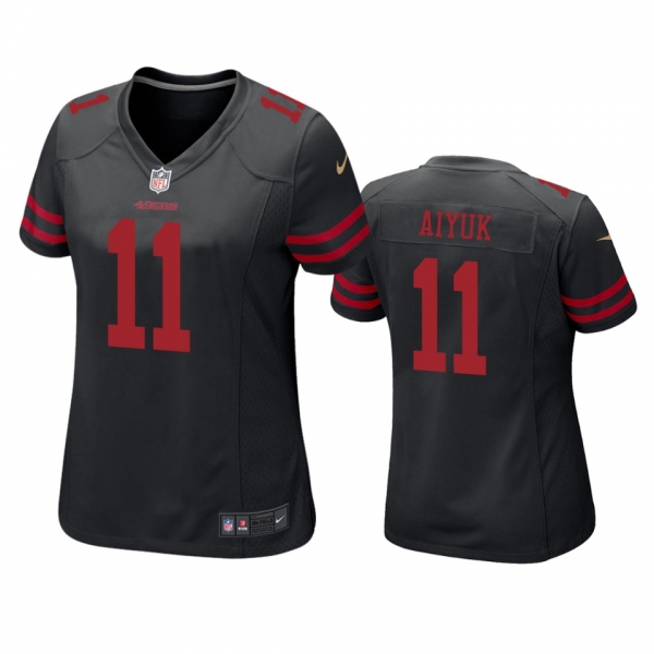 Women's San Francisco 49ers Brandon Aiyuk Black 2020 NFL Draft Game Jersey