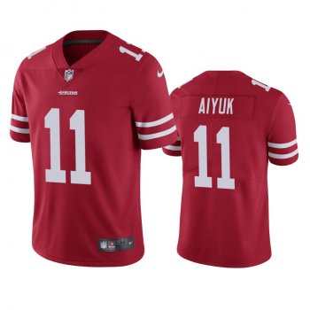 Men's San Francisco 49ers Brandon Aiyuk Scarlet 2020 NFL Draft Vapor Limited Jersey