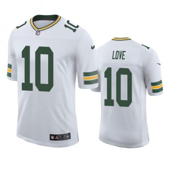 Men's Green Bay Packers Jordan Love White 2020 NFL Draft Vapor Limited Jersey