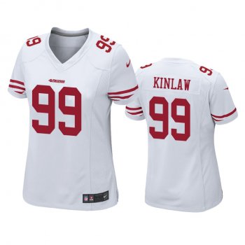 Women's San Francisco 49ers Javon Kinlaw White 2020 NFL Draft Game Jersey