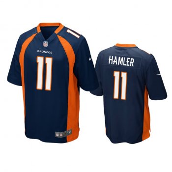 Men's Denver Broncos K.J. Hamler Navy 2020 NFL Draft Game Jersey