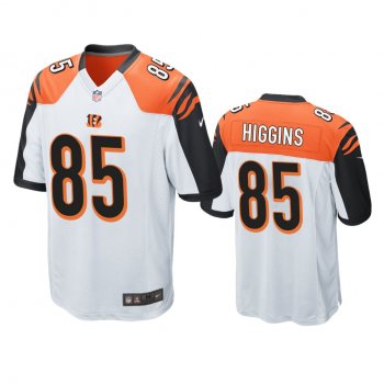 Men's Cincinnati Bengals Tee Higgins White 2020 NFL Draft Game Jersey