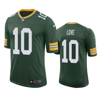 Men's Green Bay Packers Jordan Love Green 2020 NFL Draft Vapor Limited Jersey