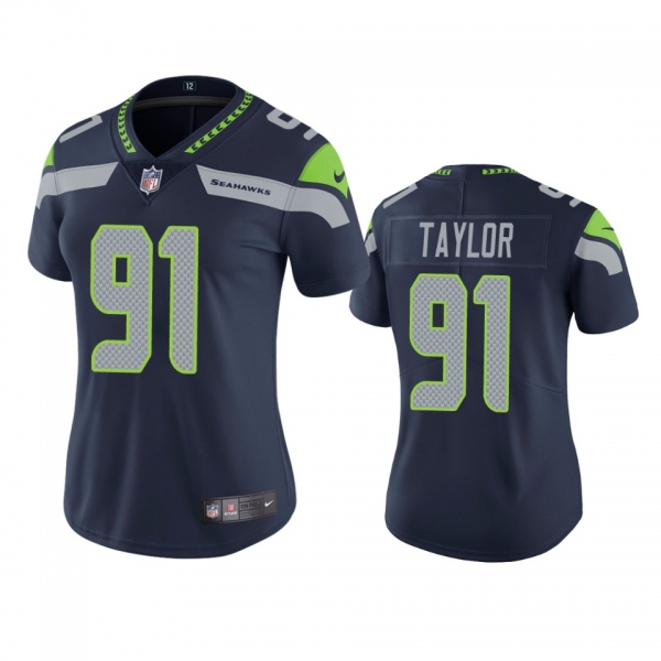 Women's Seattle Seahawks Darrell Taylor Navy 2020 NFL Draft Vapor Limited Jersey