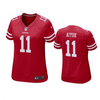 Women's San Francisco 49ers Brandon Aiyuk Scarlet 2020 NFL Draft Game Jersey