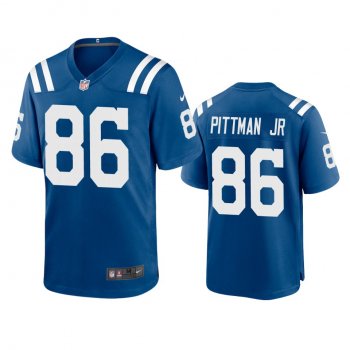 Men's Indianapolis Colts Mike Pittman Jr. Royal 2020 NFL Draft Game Jersey