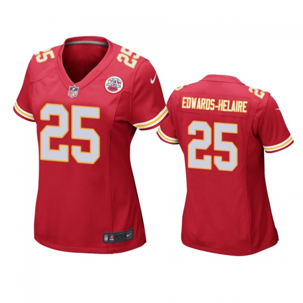 Women's Kansas City Chiefs Clyde Edwards-Helaire Red 2020 NFL Draft Game Jersey