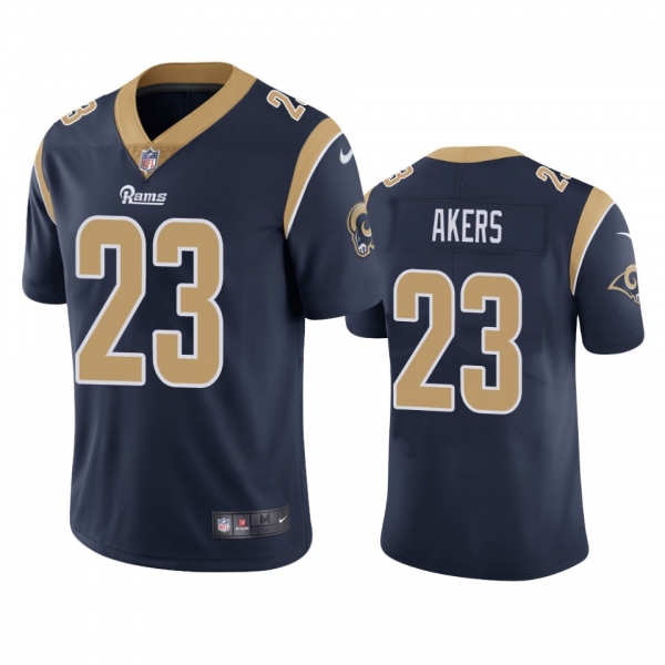 Men's Los Angeles Rams Cam Akers Navy 2020 NFL Draft Vapor Limited Jersey