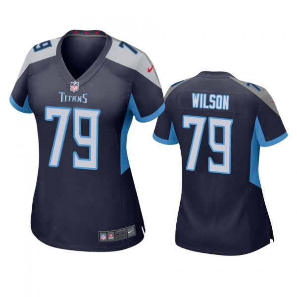 Women's Tennessee Titans Isaiah Wilson Navy 2020 NFL Draft Game Jersey