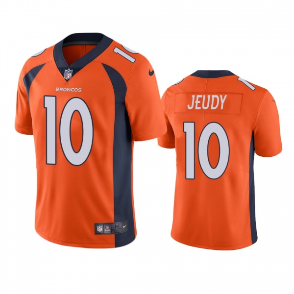 Men's Denver Broncos Jerry Jeudy Orange 2020 NFL Draft Vapor Limited Jersey