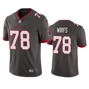 Men's Tampa Bay Buccaneers Tristan Wirfs Pewter 2020 NFL Draft Vapor Limited Jersey