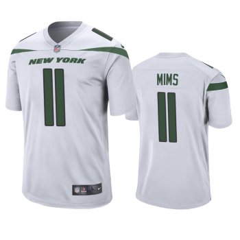 Men's New York Jets Denzel Mims White 2020 NFL Draft Game Jersey