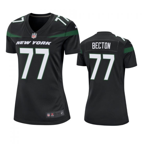 Women's New York Jets Mekhi Becton Black 2020 NFL Draft Game Jersey