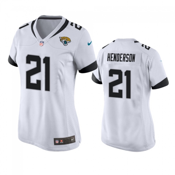 Women's Jacksonville Jaguars C.J. Henderson White 2020 NFL Draft Game Jersey