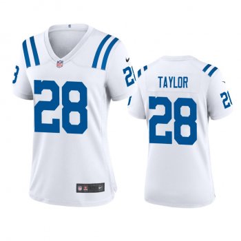 Women's Indianapolis Colts Jonathan Taylor White 2020 NFL Draft Game Jersey