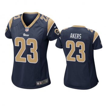 Women's Los Angeles Rams Cam Akers Navy 2020 NFL Draft Game Jersey