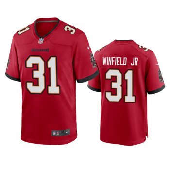 Men's Tampa Bay Buccaneers Antoine Winfield Jr. Red 2020 NFL Draft Game Jersey