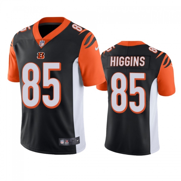 Men's Cincinnati Bengals Tee Higgins Black 2020 NFL Draft Vapor Limited Jersey