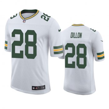 Men's Green Bay Packers A.J. Dillon White 2020 NFL Draft Vapor Limited Jersey