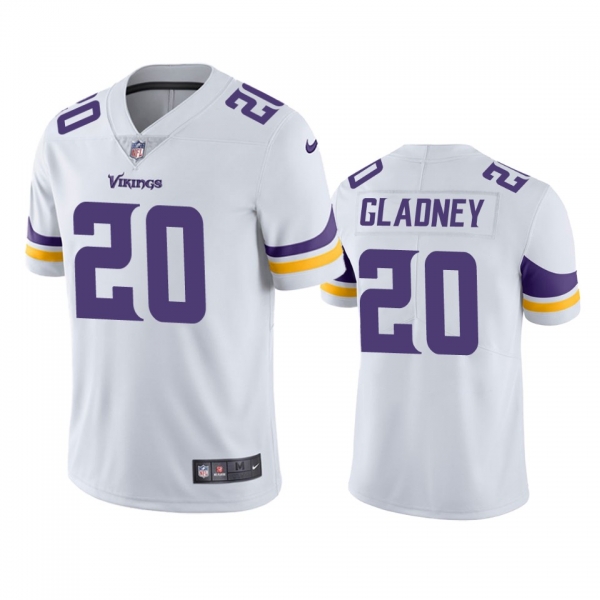 Men's Minnesota Vikings Jeff Gladney White 2020 NFL Draft Vapor Limited Jersey