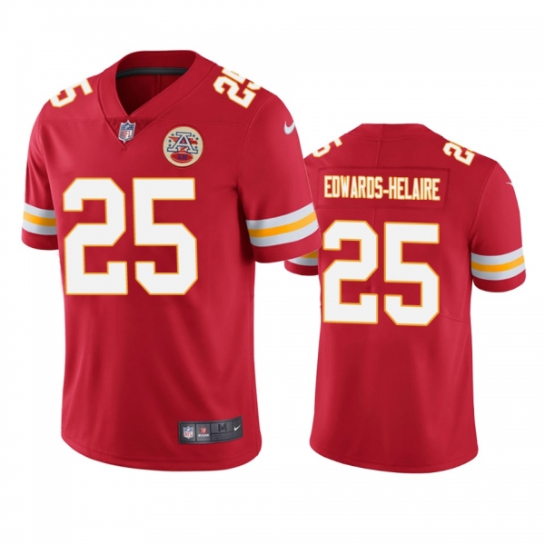 Men's Kansas City Chiefs Clyde Edwards-Helaire Red 2020 NFL Draft Vapor Limited Jersey