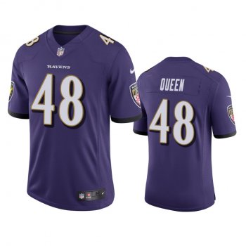 Men's Baltimore Ravens Patrick Queen Purple 2020 NFL Draft Vapor Limited Jersey