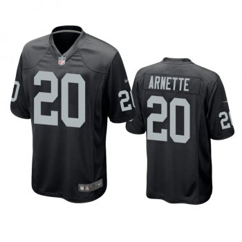 Men's Las Vegas Raiders Damon Arnette Black 2020 NFL Draft Game Jersey