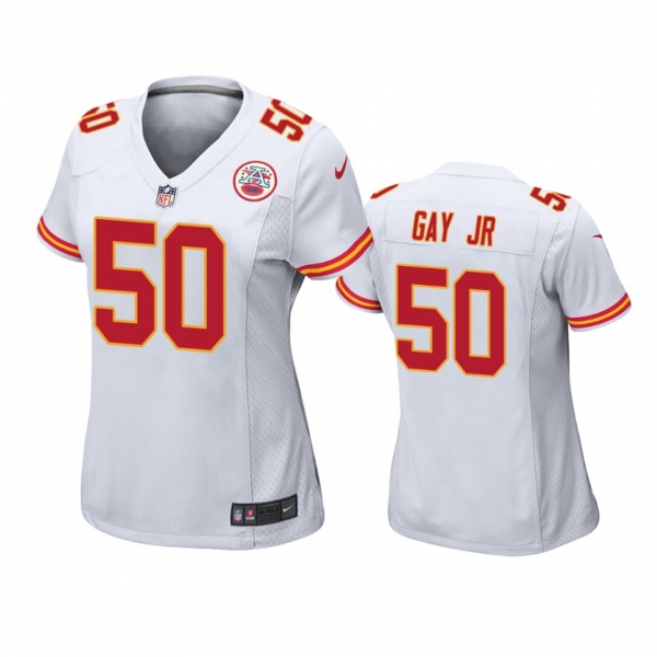 Women's Kansas City Chiefs Willie Gay Jr. White 2020 NFL Draft Game Jersey