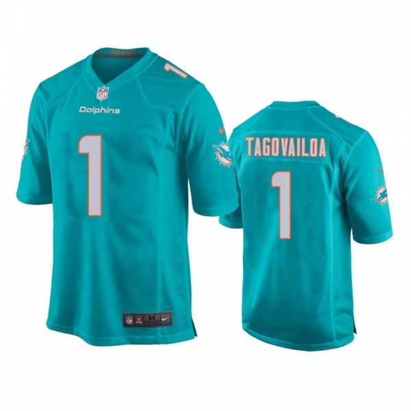 Youth Miami Dolphins Tua Tagovailoa Aqua 2020 NFL Draft Game Jersey