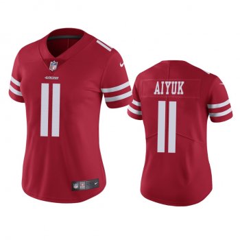 Women's San Francisco 49ers Brandon Aiyuk Scarlet 2020 NFL Draft Vapor Limited Jersey