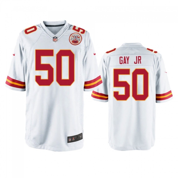 Men's Kansas City Chiefs Willie Gay Jr. White 2020 NFL Draft Game Jersey