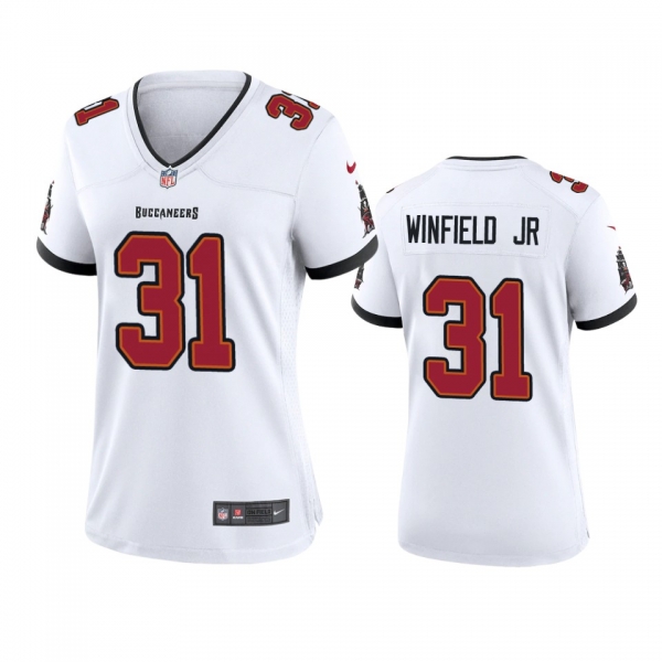 Women's Tampa Bay Buccaneers Antoine Winfield Jr. White 2020 NFL Draft Game Jersey